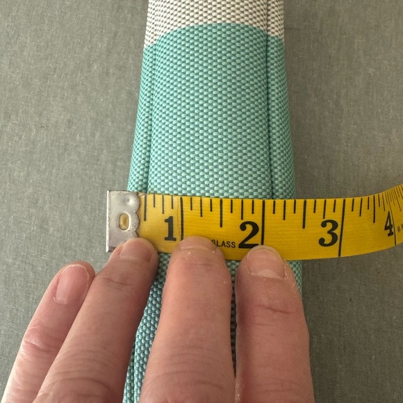 NIB TIFFANY & CO. Color Block Cosmetic Case Make Up Pencil Case Blue & White - Picture 15 of 16